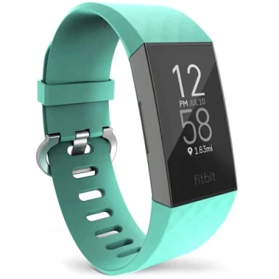 Image of Digicharge Replacement Strap for FitBit Charge 4, 3 Bands, Fit Bit Charge4 Charge3 WristBand Sport Bands Wrist Straps Women &amp; Men, Choice of Colours Sizes