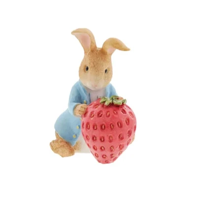 Image of Beatrix Potter Peter Rabbit Strawberry Figurine