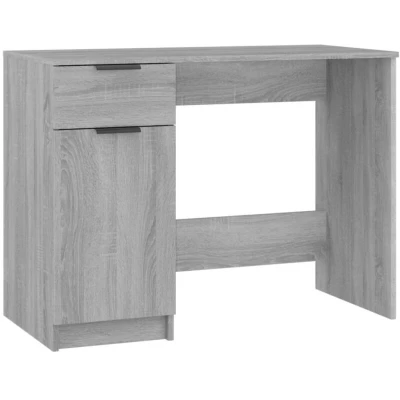 Image of vidaXL Desk Grey Sonoma 100x50x75 cm Engineered Wood