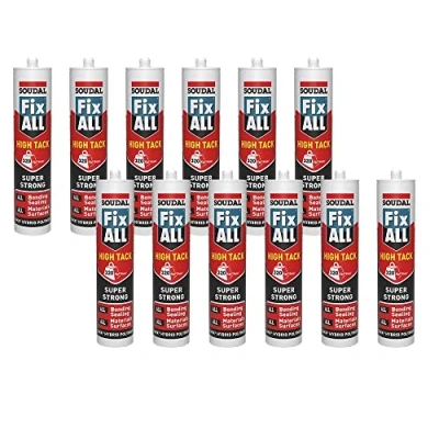 Image of White Soudal Fix All Turbo High Tack SMX Sealant Strong Bond Adhesive Polymer Silicone