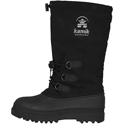 Image of Kamik Men&#039;s Canuck Snow Boots, Black, 10 UK