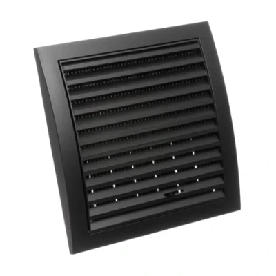 Image of 190x190mm / 7.5x7.5 inch Air Vent Cover Adjustable Ventilation Grille with Flyscreen ABS Plastic Anthracite