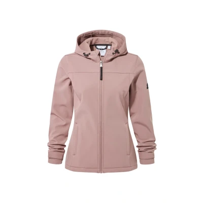 Image of TOG24 Keld Lightweight Womens Softshell Jacket, Windproof, Showerproof Zip Up Outdoor Jacket with Hood