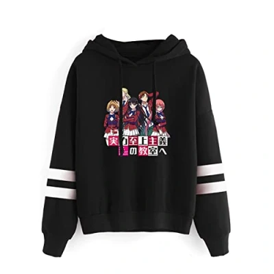 Image of Harajuku Anime Classroom of The Elite Ayanokouji Kiyotaka Hoodie Karuizawa Kei Long Sleeve Pullover Horikita Suzune Sweatshirt