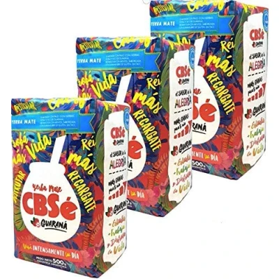 Image of Yerba Mate Tea CBSé Guarana CBS (3 x 500g)