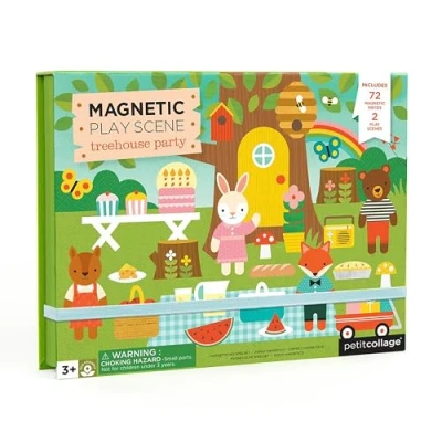 Image of Petit Collage Magnetic Play Set Treehouse,Multicolor,Small