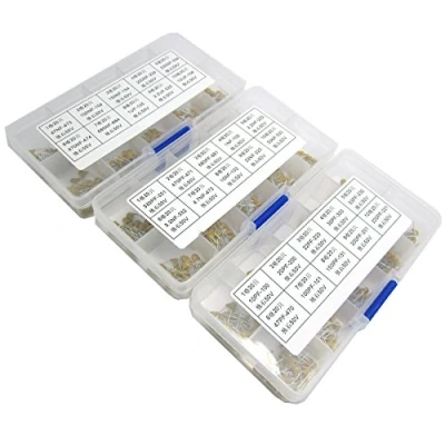 Image of WINGONEER 600PCS 30 Values 10pF to 10uF (each Value 20pcs) Multilayer Monolithic Ceramic Capacitor Set Assortment Kit + Plastic Box