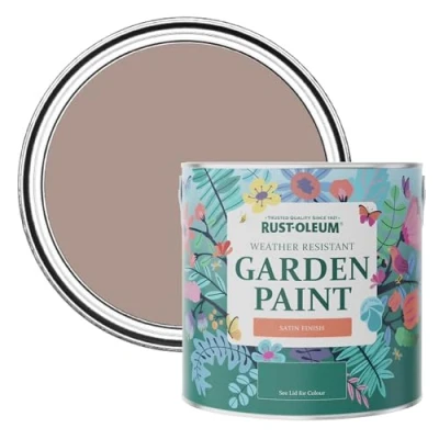 Image of Rust Oleum Pink Mould Resistant Garden Paint in Satin Finish Haversham 2.5L