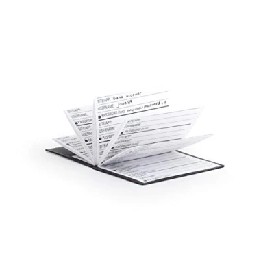 Image of Kikkerland Password Keeper (NB01),Red, Wallet Sized Folding Book