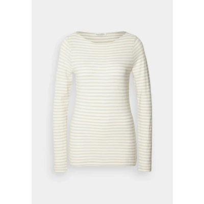Image of Marc O&#039;Polo Long Sleeve BOAT NECK Striped sleeved top, Women&#039;s, Size: XS, Multi/off white