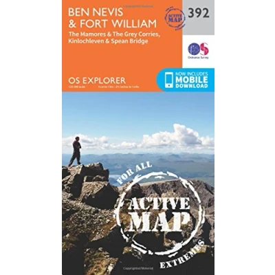 Image of Explorer 392 Ben Nevis Map With Digital Version