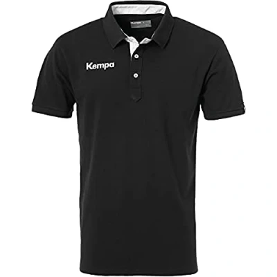 Image of Kempa Men Prime Polo Shirt Men&#039;s Black/White, S