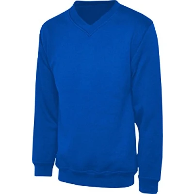 Image of DON Last Man Stands V Neck Sweatshirt Royal Blue Adult XL