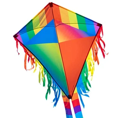 Image of CIM kite Maya Eddy Joker single line for children from the age of 3 years up 65x72cm incl. 80m and 2x250cm striped tails
