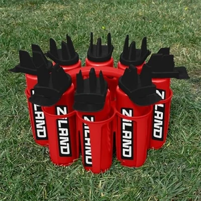 Image of Ziland Hybrid Water Bottle Set (8 x 1 Litre Bottles Carrier)(Red/Black Red Carrier)