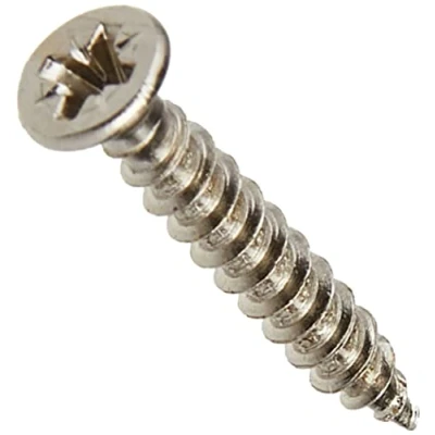 Image of TIMCO PZ1 NKL Classic Hinge Screws 3.0 x 20 Nickel Plated Box of 200
