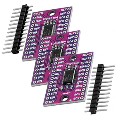Image of AZDelivery PCA9548A Low Voltage 8 Channel Development Board I2C IIC Multiplexer 1.8V 5V 400kHz Multi 8CH Way Expansion Module compatible with Arduino Including E Book! (Pack of 3)