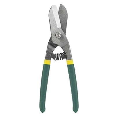 Image of Kadimendium Aviation Snips Metal Sheet Tin Snip Heavy Duty Cutter Shear Germany Type Manual Steel Iron Scissors(8 inches)