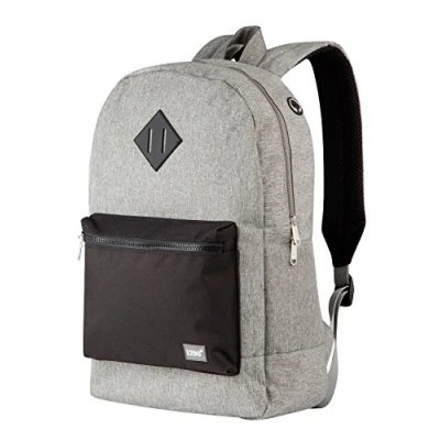 Image of Hauptstadtkoffer Lightweight Backpack with Pocket for Notebook, Robust Daypack Water Repellent, Men and Women, 19 Liters Grey/Black