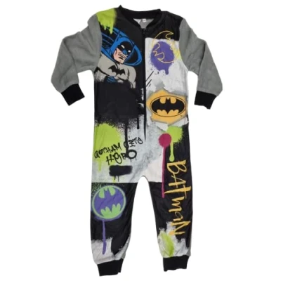 Image of DC Comics Batman Onesie, Sleepsuit Age 9 10yrs Multicoloured