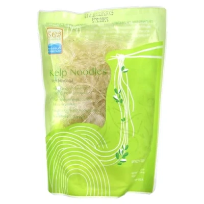 Image of Sea Tangle Moringa Kelp Noodles (12oz) Low Calorie Asian for Healthy Noodle Dishes Gluten Free, Keto Sub Rice Noodles, Glass Pad Thai Vermicelli