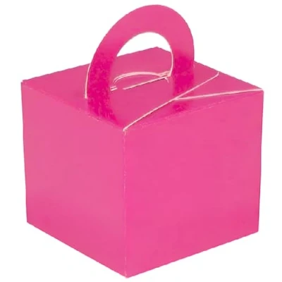 Image of House of Party 10 x Balloon Weight, Cake box or Favour Boxes for weddings (Fuchsia)