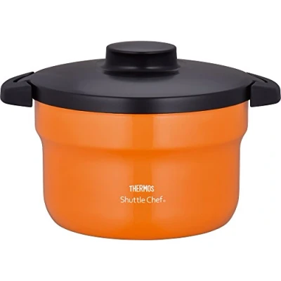 Image of THERMOS Vacuum Warm Cooker &quot;Shuttle Chef&quot; KBJ 3000 OR (Orange) Japan Domestic genuine products