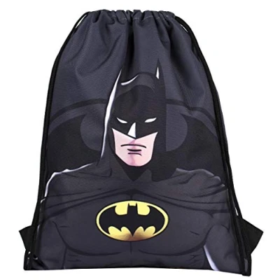 Image of DC Comics Sakky Kids Batman Drawstring Bag School for Official Merchandise Gift Boys