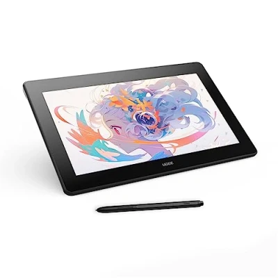 Image of UGEE U1600 Drawing Tablet, 15.4 inch FHD Monitor 90% NTSC Digital Computer Graphics Display Art Tablet with Screen 8192 Battery Free Stylus for Windows,Mac,Chrome OS 88,Android,Linux