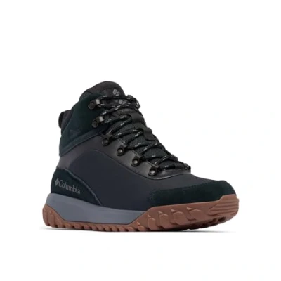 Image of Columbia Burnsider Waterproof Hiking shoes, Men&#039;s, Size: 8, Black/city grey shoes