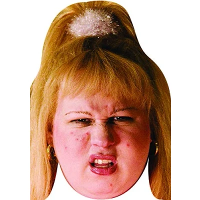 Image of FoxyPrinting Vicky Pollard Celebrity Cardboard Party Face Mask Fancy Dress