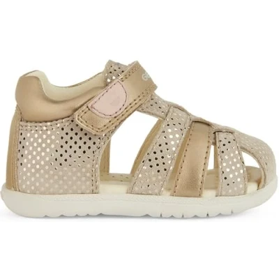 Image of Geox Baby Girls B Sandal Macchia Gir, Beige Gold, 2.5 UK Child