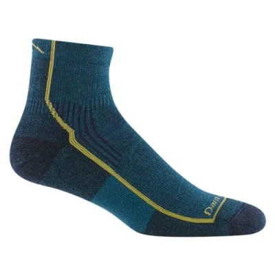 Image of Darn Tough Vermont Men&#039;s Hiker Quarter Midweight with Cushion Hiking Sock (Style 1959) Dark Teal, Large