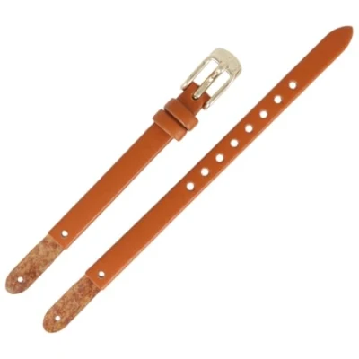 Image of Fossil Watch Strap 08 mm Leather Brown Smooth ES 4000 LB ES4000