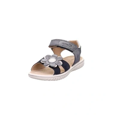 Image of Superfit Girl&#039;s Sparkle Sandal, Blue Silver 8000, 10.5 UK Child