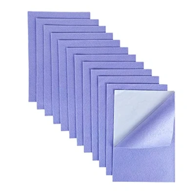Image of Jtnohx Self Adhesive Felt Sheets, 12 Pieces Sticky Drawer Liner, 20x30cm Sheets with Adhesive, for Crafts (Purple)