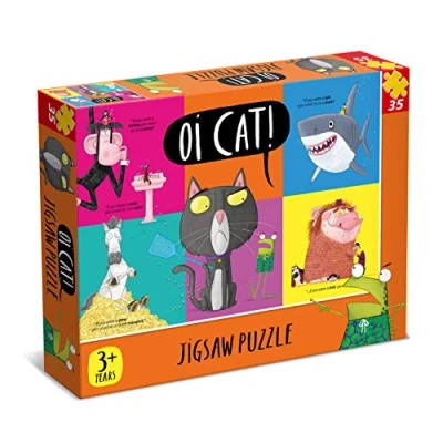 Image of Oi 7315 Cat 35 Piece Jigsaw Puzzle, Orange