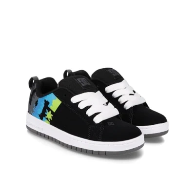 Image of DC shoes Graffik Trainers for kids, Size: 34, Kmw black multi white