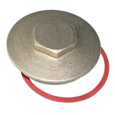 Image of 2.1/4&quot; Brass Immersion Heater Plug &amp; Washer