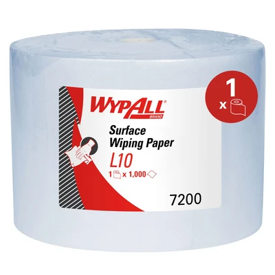 Image of Wypall L10 Extraplus Wipes 1000Sht Blue 7200
