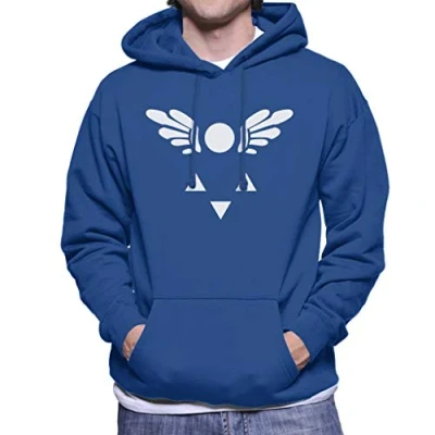 Image of Cloud City 7 Undertale Delta Rune Emblem Men&#039;s Hooded Sweatshirt Royal Blue