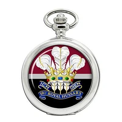 Image of Giftshop UK 10th Royal Hussars (Prince of Wales&#039;s Own), British Army Full Hunter Pocket Watch