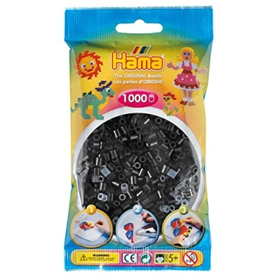 Image of Hama 207 18 Beads Black (1000 Midi Beads)
