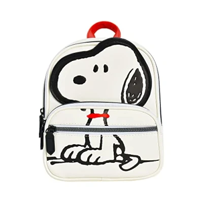 Image of Concept One Unisex&#039;s Peanuts Mini Backpack, Small Travel Bag for Men and Women, Snoopy, 9&quot;