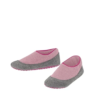 Image of FALKE Unisex Kids Cosy Slipper K HP Wool Grips On Sole 1 Pair Grip socks, Pink (Almond Blossom 8441), 9 10