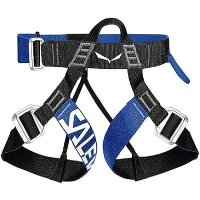 Image of Salewa Via Ferrata Evo Harness, Black/Blue, M/XXL, UNISEX