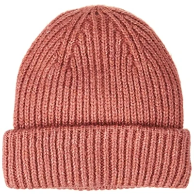 Image of ONLY Women&#039;s Onlsussy Life Knit Beanie CC Hat, Canyon Rose/Detail: Melange, One Size Fits All (Pack of 30)