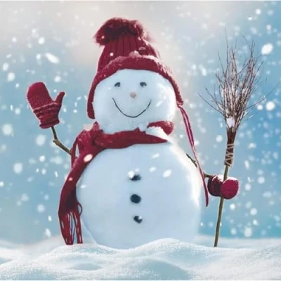Image of Charity Christmas Cards Jolly Snowman Eco Friendly and Recyclable Pack of 10 By The Great British Card Company