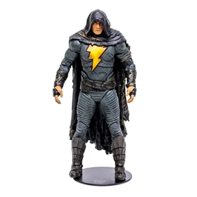 Image of McFarlane Toys, 7 Inch DC Black Adam (Ancient Costume) Action Figure with 22 Moving Parts, Collectible Movie Stand Base and Unique Character Card Ages 12+