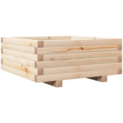 Image of vidaXL Garden Planter 60x60x26.5 cm Solid Wood Pine